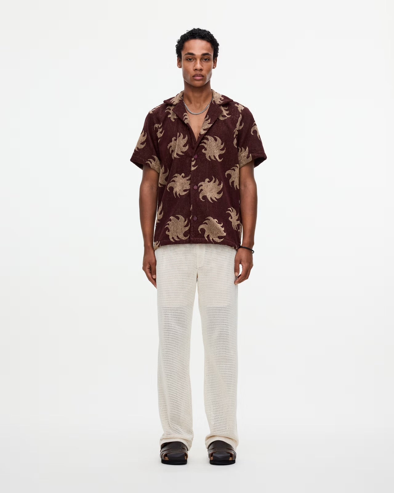 OAS - OAS CUBA TERRY SHIRT IN MOCHA EMBER - Rent With Thred