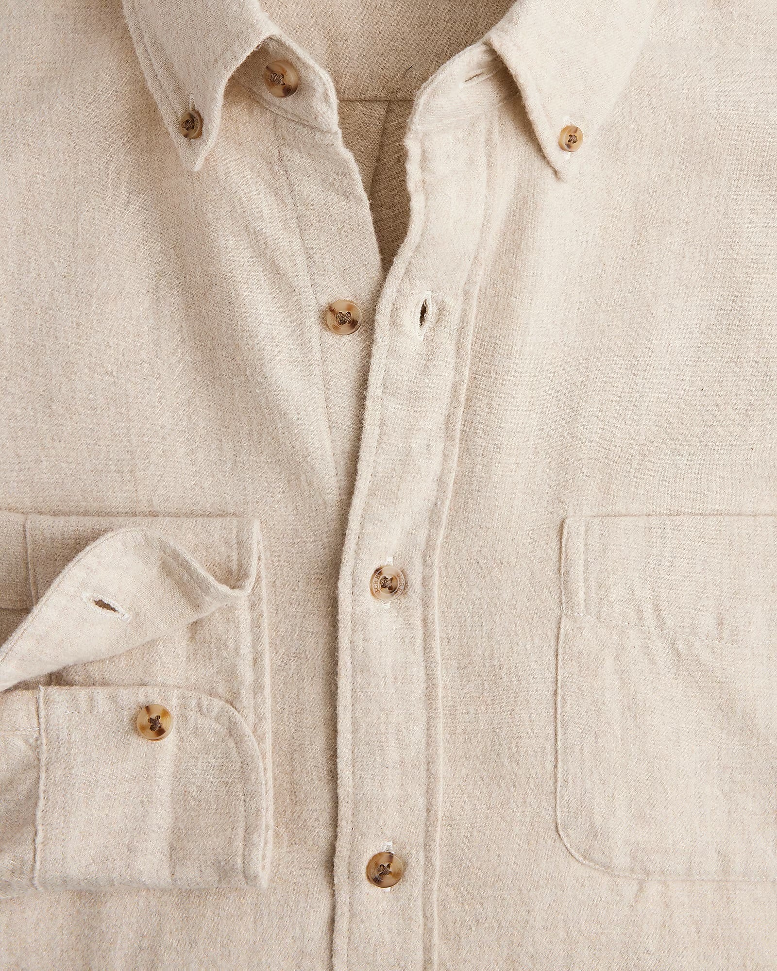 J. Crew - J.CREW BRUSHED TWILL SHIRT IN HEATHER FLAX - Rent With Thred