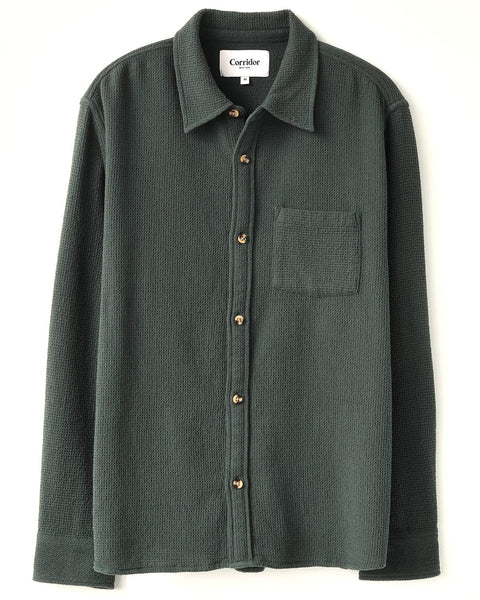 Corridor - CORRIDOR WAFFLE LONG SLEEVE IN GREEN - Rent With Thred