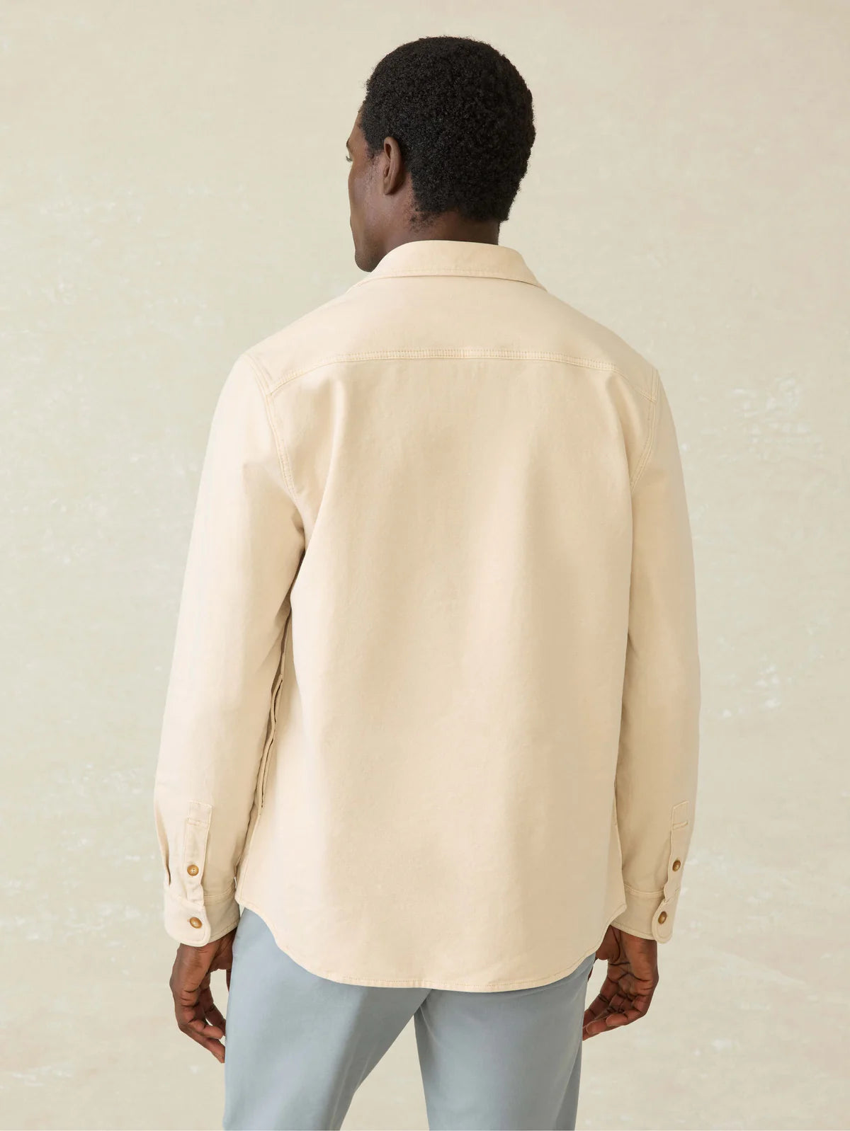 Faherty - FAHERTY SUNWASHED CANVAS CPO IN SEA SALT - Rent With Thred