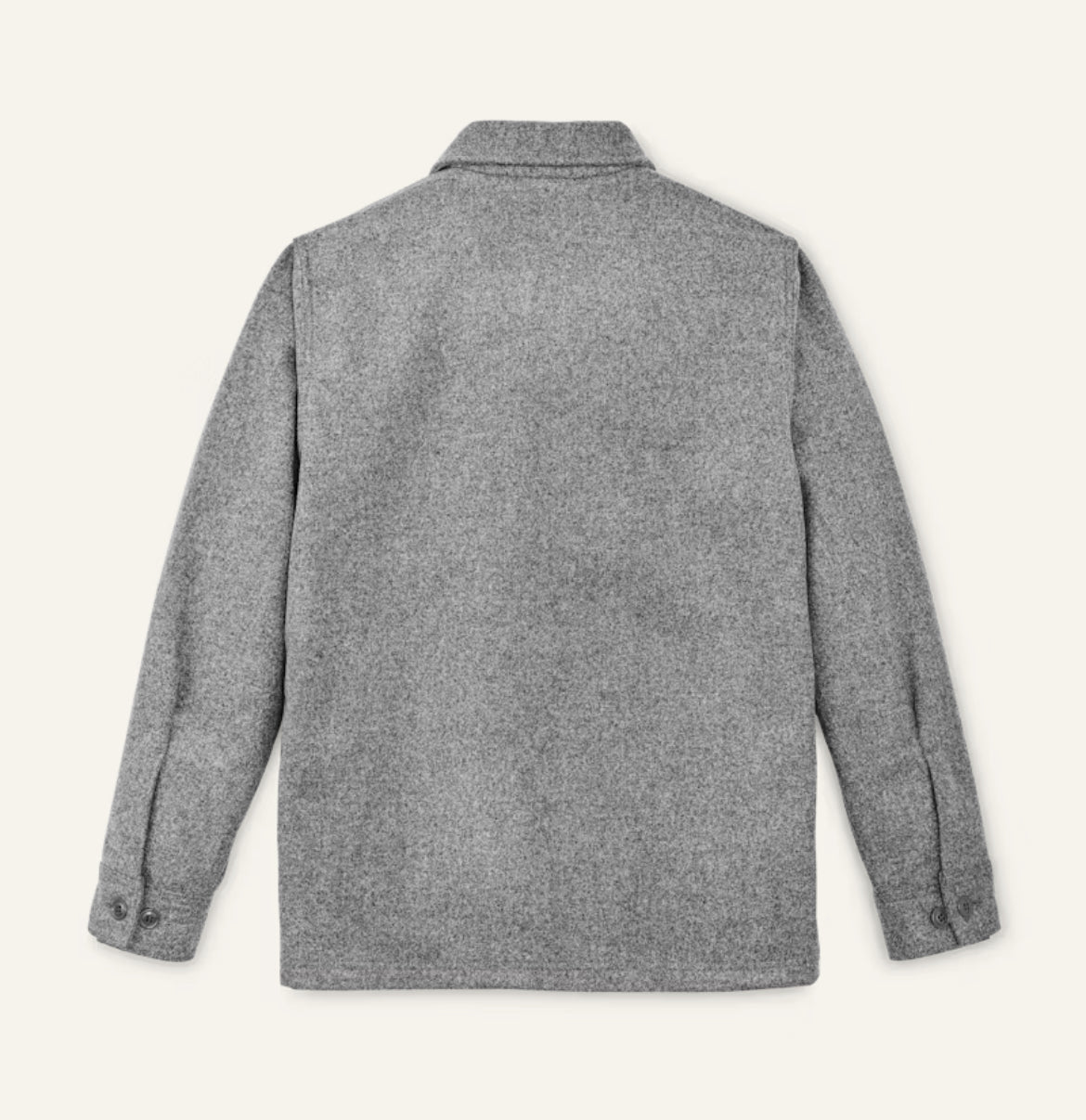 FILSON WOOL JAC-SHIRT IN LIGHT HEATHER GRAY