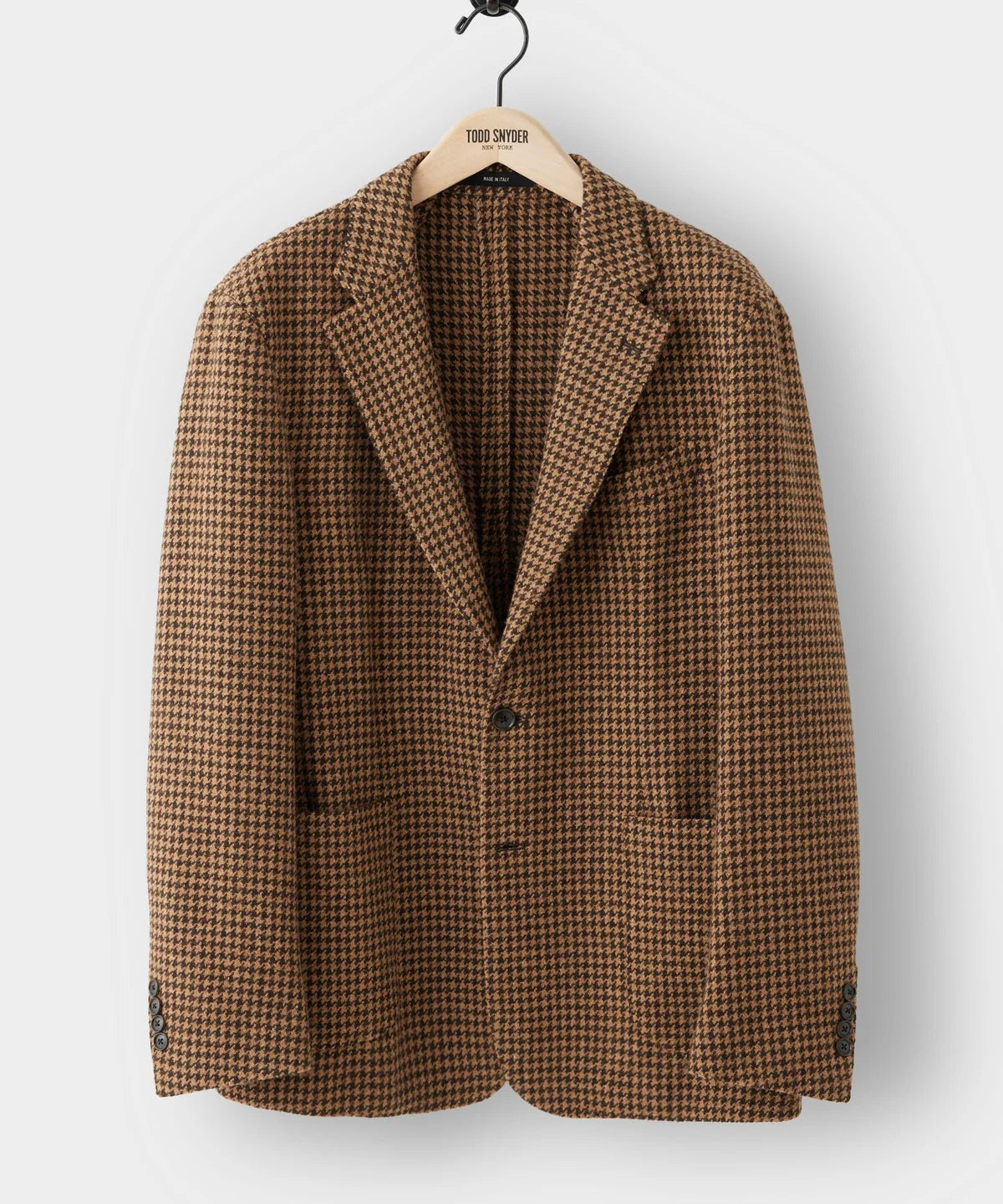Todd Snyder - TODD SNYDER ITALIAN MADISON SPORT COAT IN BROWN HOUNDSTOOTH - Rent With Thred