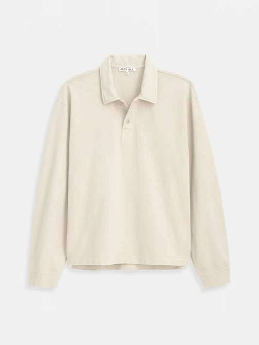 Alex Mill - ALEX MILL GARMENT DYED RUGBY SHIRT IN COTTON JERSEY - Rent With Thred