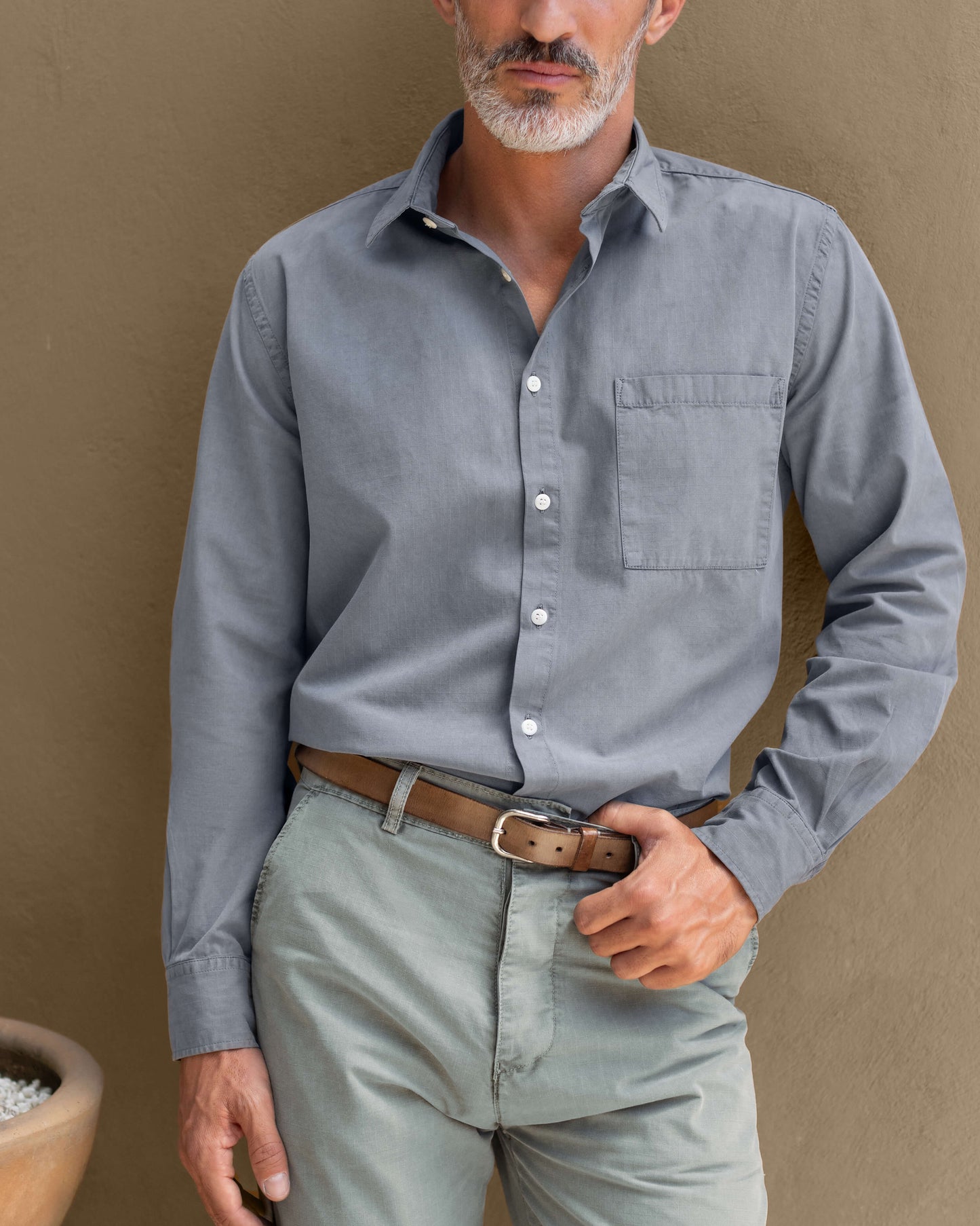 Alex Crane - ALEX CRANE PAC SHIRT IN SLATE - Rent With Thred