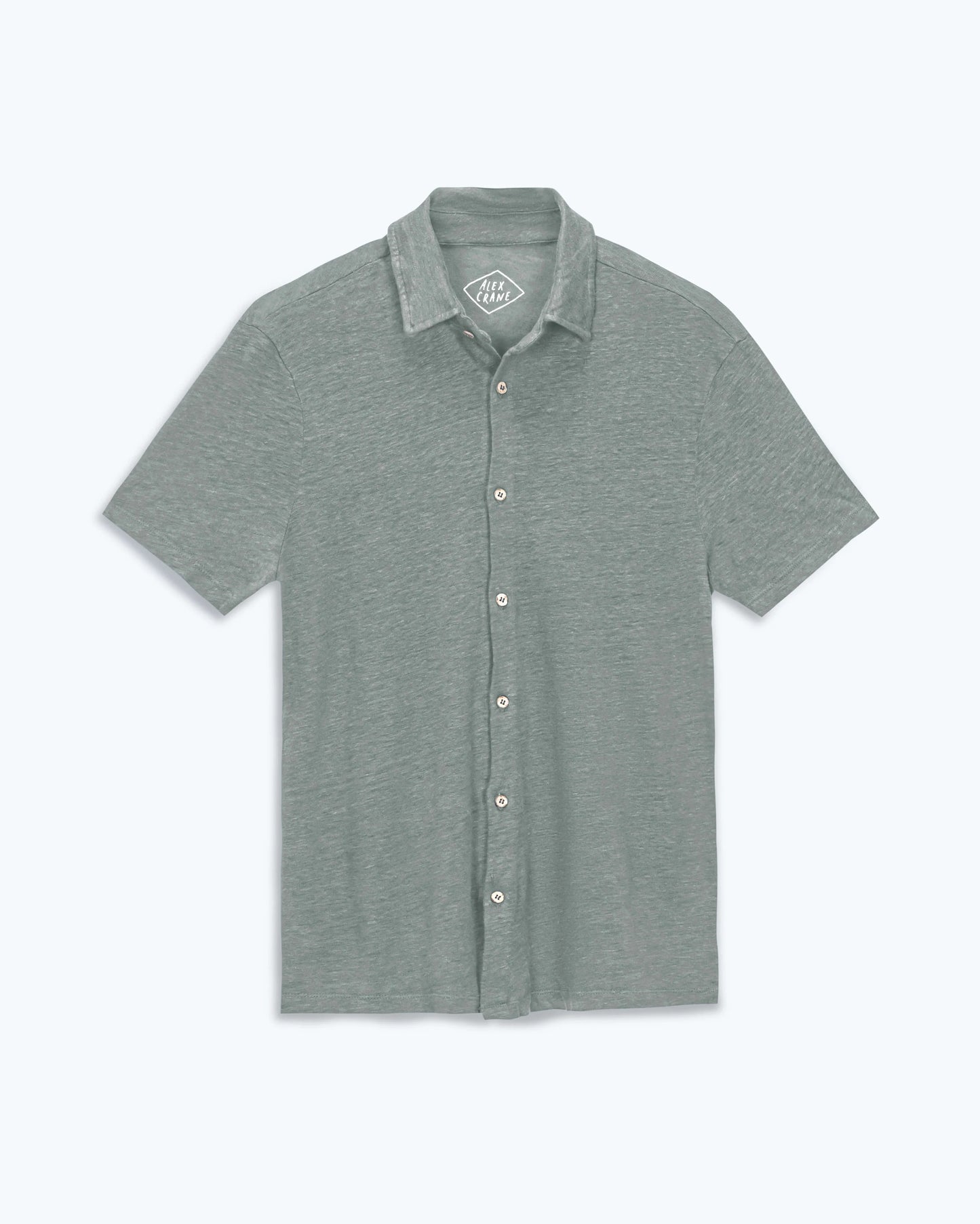 Alex Crane - ALEX CRANE KNIT OLA SHIRT IN JADE - Rent With Thred