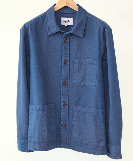 Corridor - CORRIDOR DUCK DYE OVERSHIRT IN INDIGO - Rent With Thred