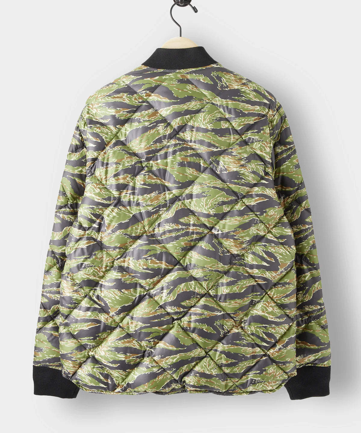 Todd Snyder - TODD SNYDER JAPANESE QUILTED DOWN SNAP BOMBER JACKET IN TIGER CAMO - Rent With Thred