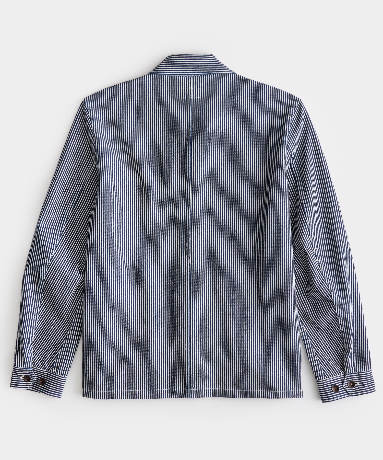 Todd Snyder - TODD SNYDER RAILROAD STRIPE CARPENTER JACKET IN NAVY - Rent With Thred