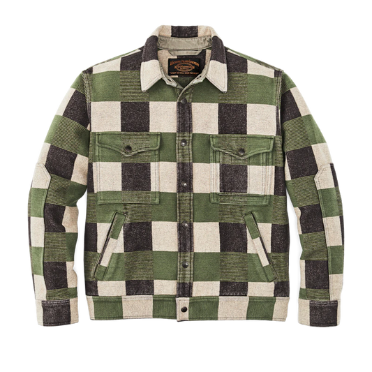 Filson - FILSON BEARTOOTH CAMP JACKET IN CINDER/OLIVE CHECK - Rent With Thred