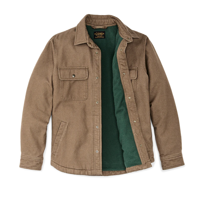 Filson - FILSON FLEECE LINED JAC-SHIRT IN KANGAROO - Rent With Thred