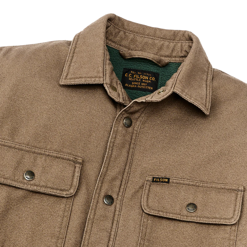 Filson - FILSON FLEECE LINED JAC-SHIRT IN KANGAROO - Rent With Thred