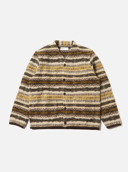 Universal Works - UNIVERSAL WORKS CARDIGAN IN FAIRISLE MERINO MIX - Rent With Thred
