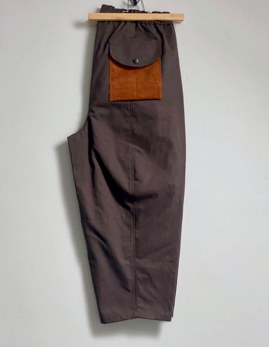 Whitehill Mercantile Co - WHITEHILL MERCANTILE CO. MULL TROUSER IN COCOA - Rent With Thred