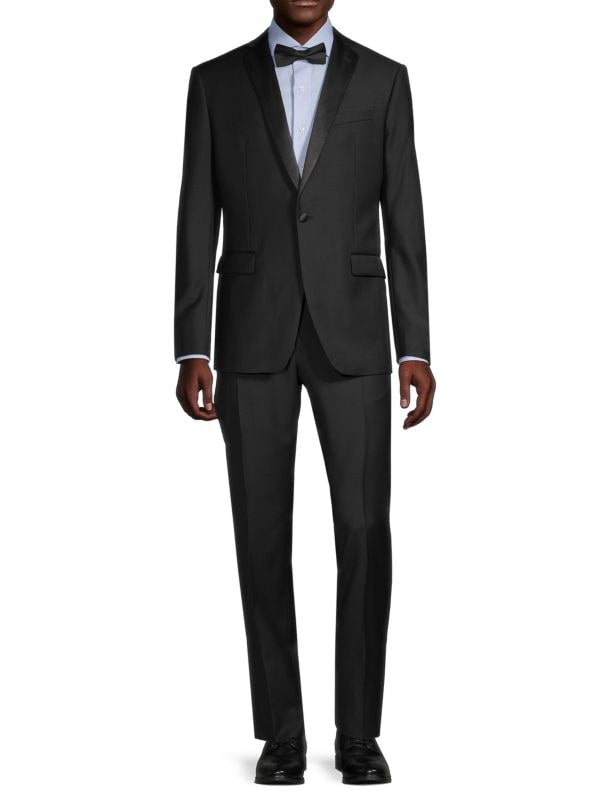 John Varvatos - JOHN VARVATOS TUXEDO PANTS IN BLACK - Rent With Thred