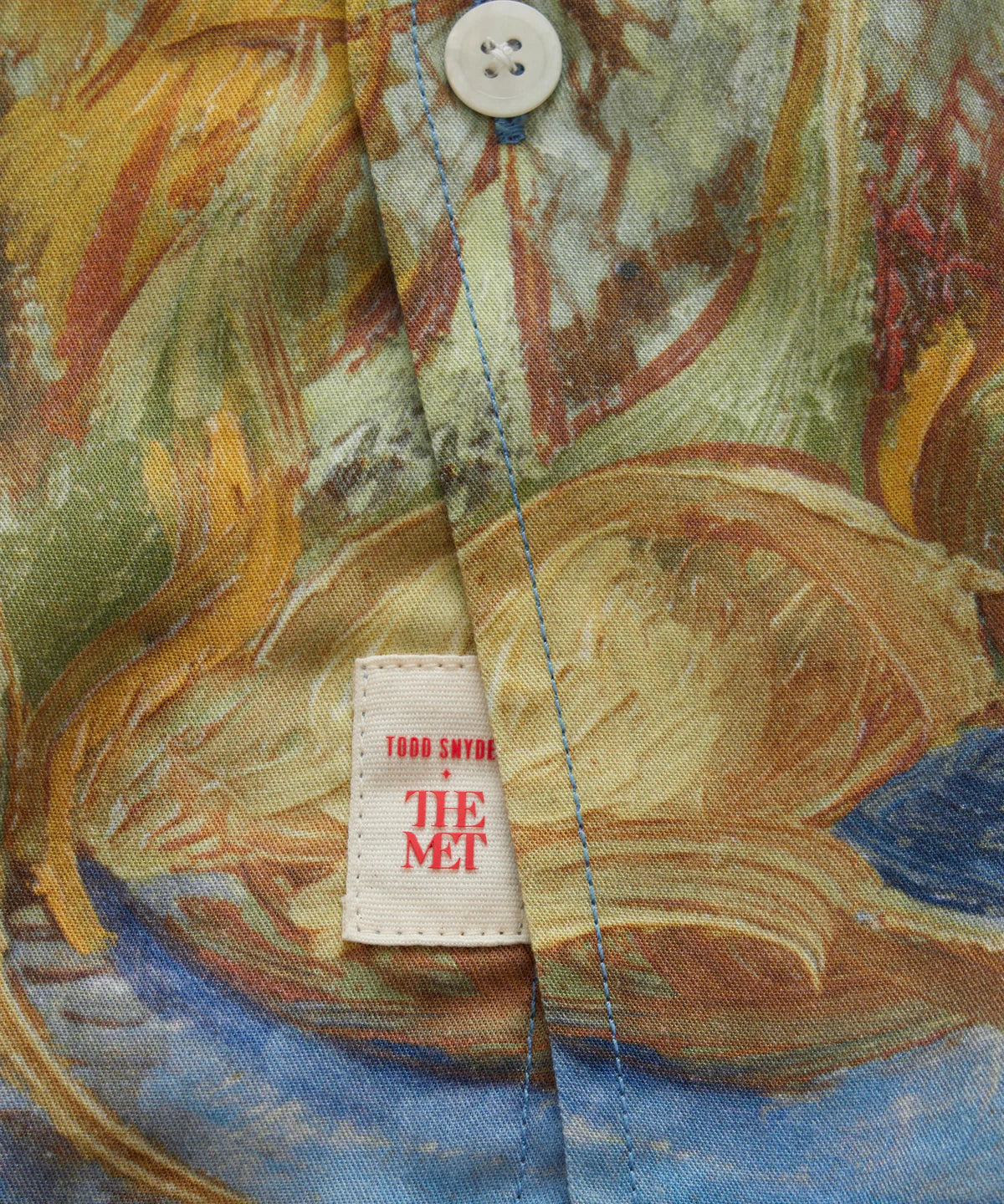 TODD SNYDER X THE MET VAN GOGH CROPPED SHIRT IN SUNFLOWERS