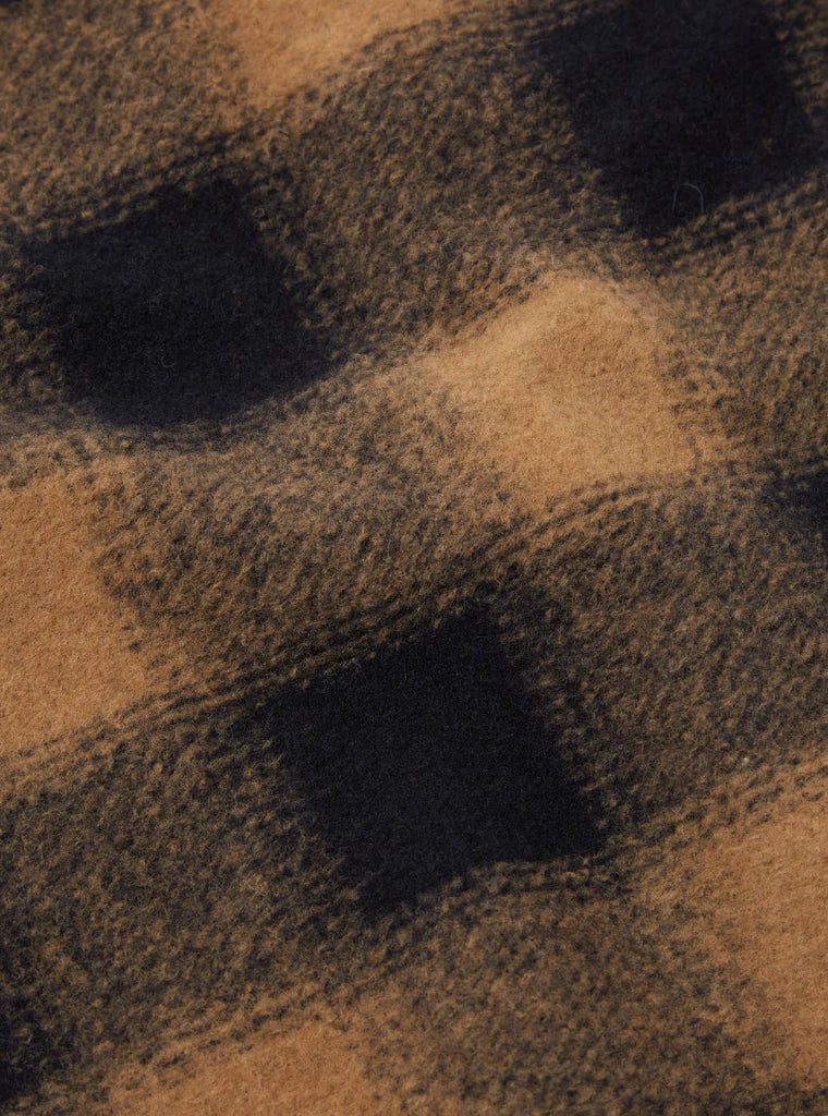 Universal Works - UNIVERSAL WORKS LUMBER JACKET IN NAVY MIX WOOL FLEECE - Rent With Thred