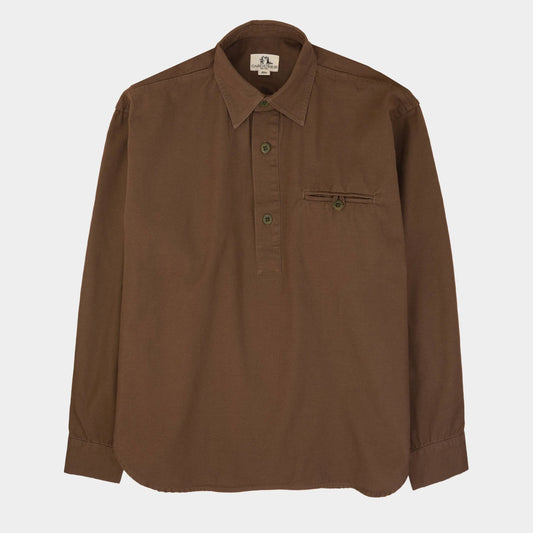 Gardenheir - GARDENHEIR WASHED COTTON GARDENING SMOCK NO. 2 IN BARK - Rent With Thred