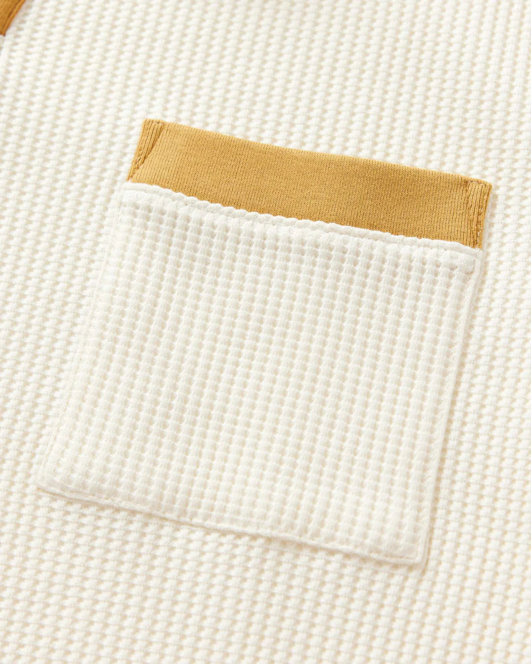 Dandy Del Mar - DANDY DEL MAR CANNES WAFFLE KNIT SHIRT IN VINTAGE IVORY - Rent With Thred