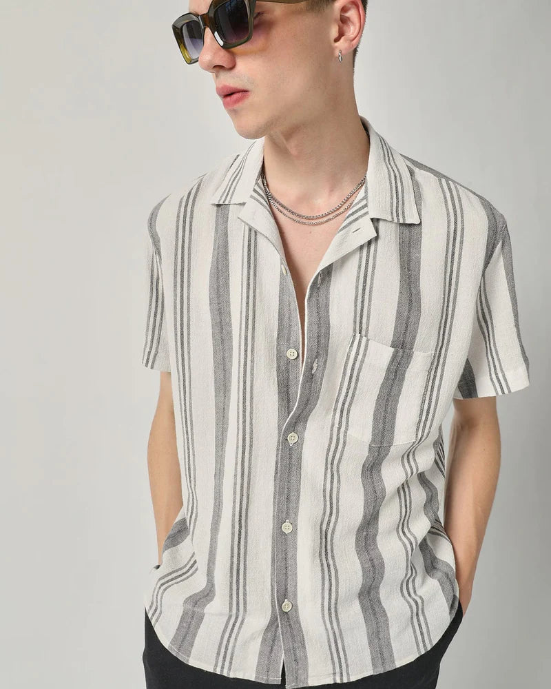 Corridor - CORRIDOR SHORT SLEEVE IN GRADIENT STRIPE - Rent With Thred