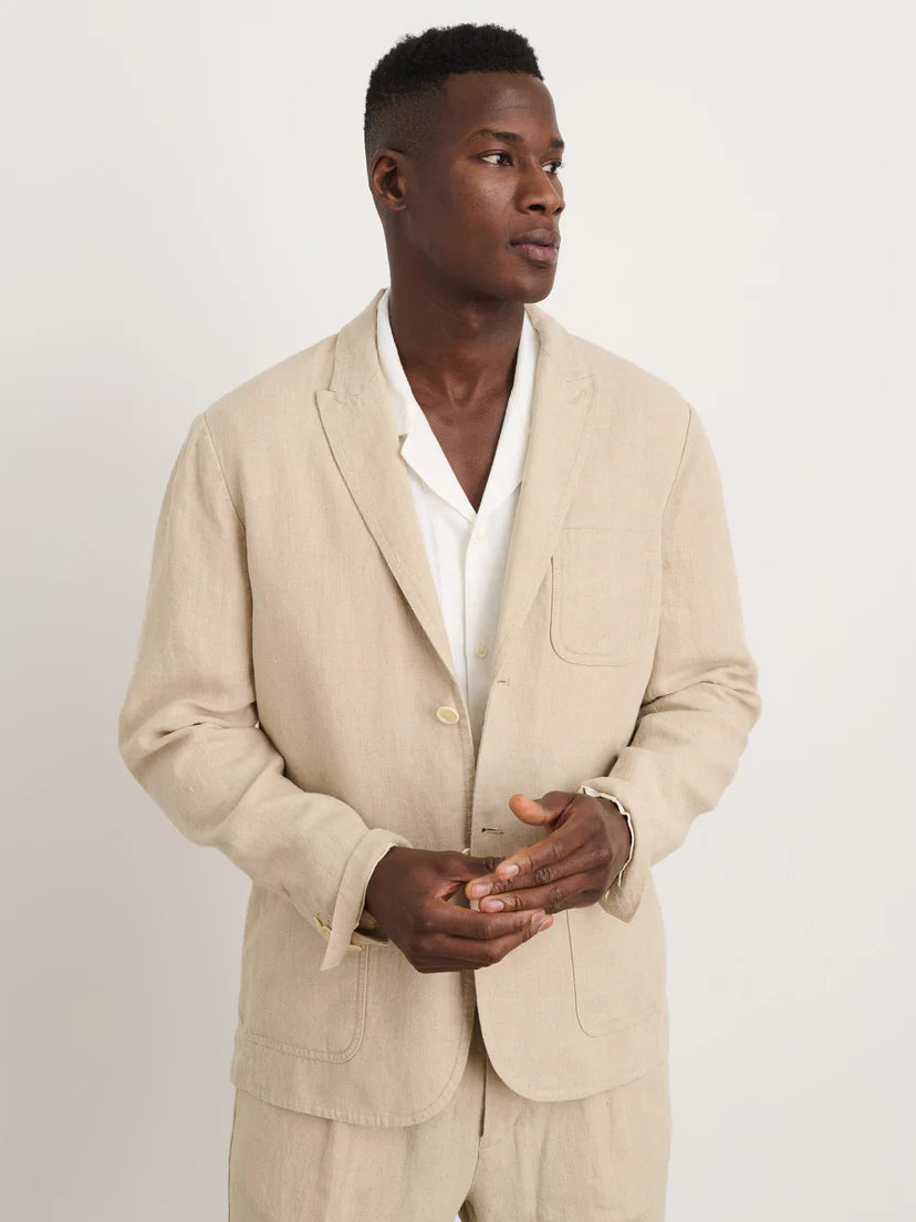 Alex Mill - ALEX MILL MERCER BLAZER IN FLAX LINEN - Rent With Thred