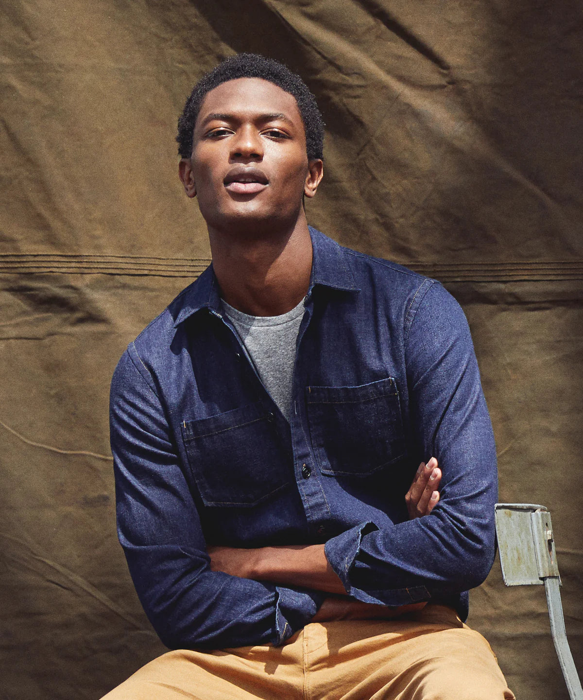 Todd Snyder - TODD SNYDER JAPANESE RAW SELVEDGE OVERSHIRT IN INDIGO - Rent With Thred