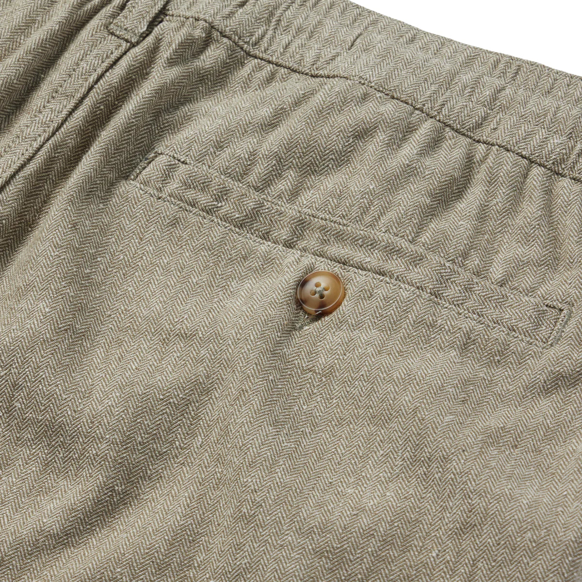 Taylor Stitch - TAYLOR STITCH EASY SHORT IN OLIVE HERRINGBONE - Rent With Thred
