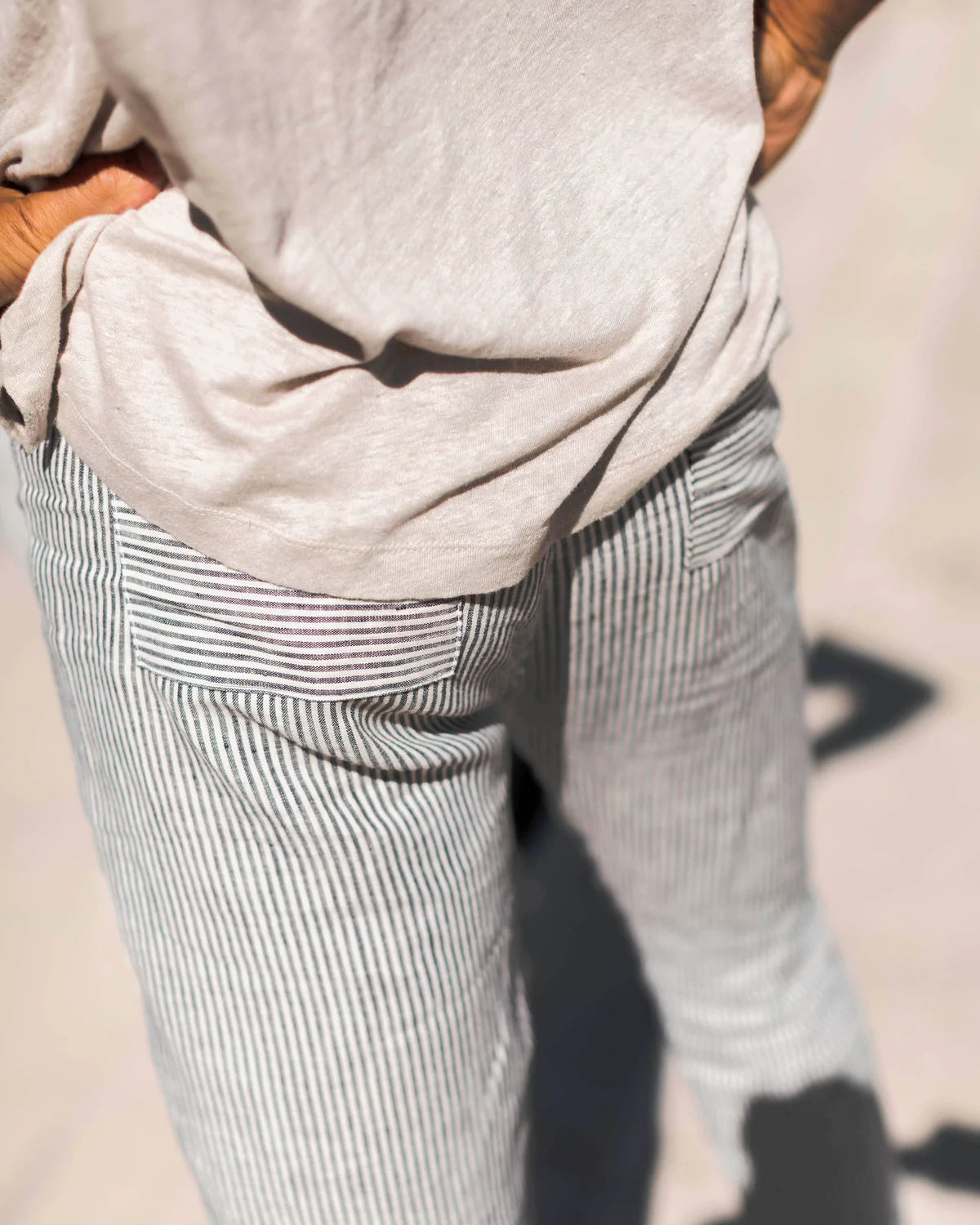 Alex Crane - ALEX CRANE CHAM PANTS IN LINES - Rent With Thred