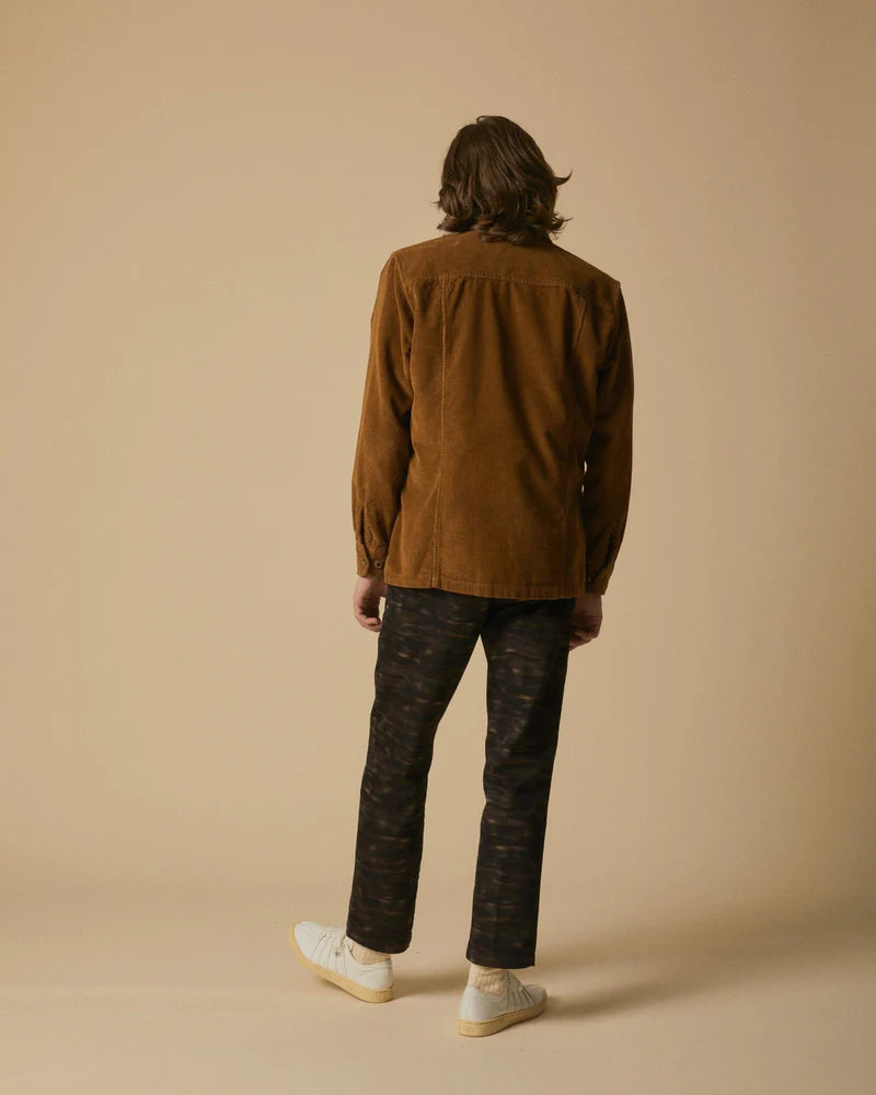 Corridor - CORRIDOR CORDUROY OVERSHIRT IN TOBACCO - Rent With Thred