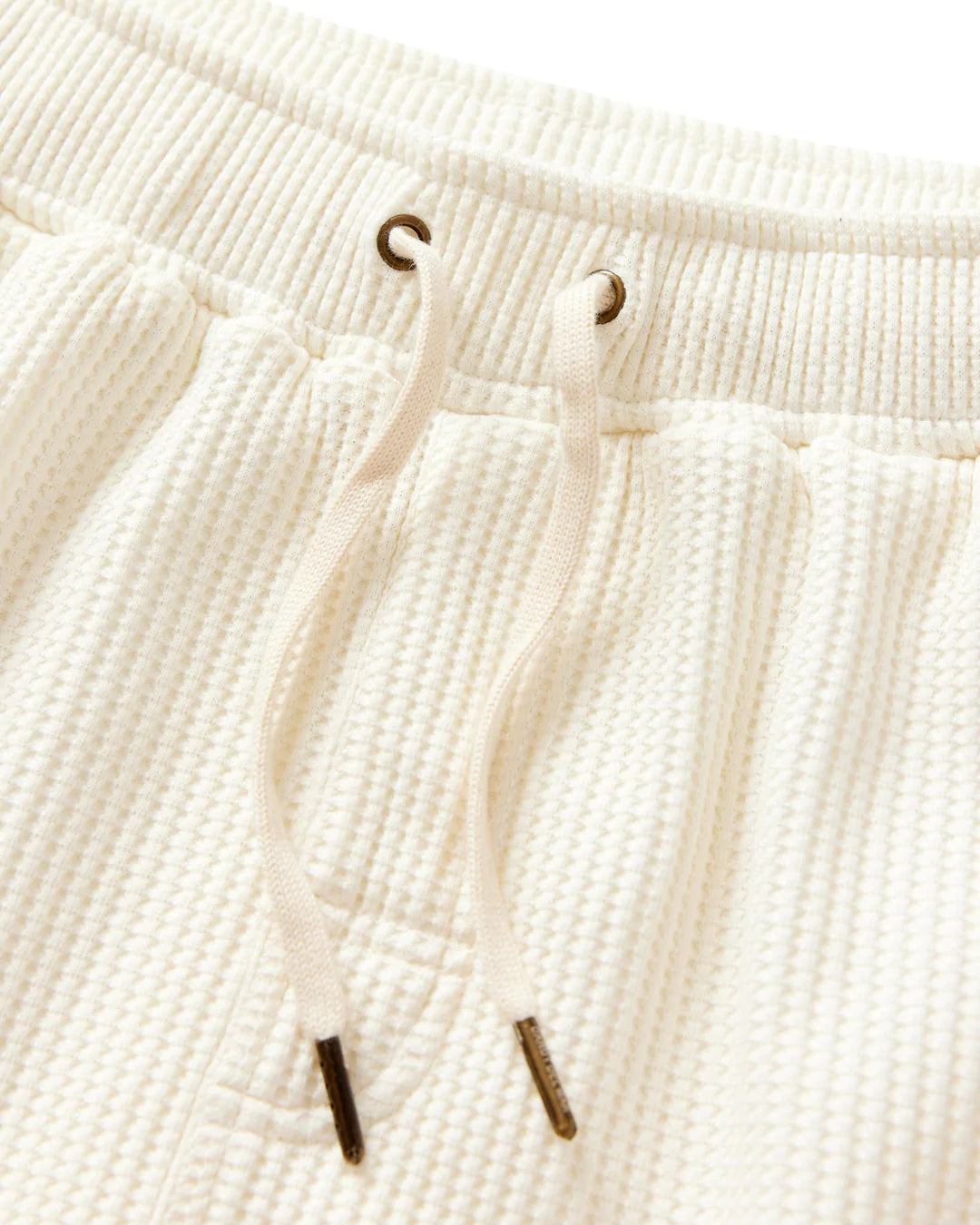 Dandy Del Mar - DANDY DEL MAR THE CANNES WAFFLE KNIT SHORTS IN VINTAGE IVORY - Rent With Thred