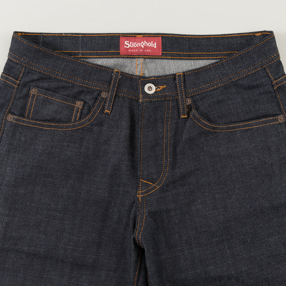 The Stronghold - THE STRONGHOLD ORIGINAL FIT 10.5 OZ INDIGO SELVEDGE RAW DENIM WITH SPICE STITCHING - Rent With Thred