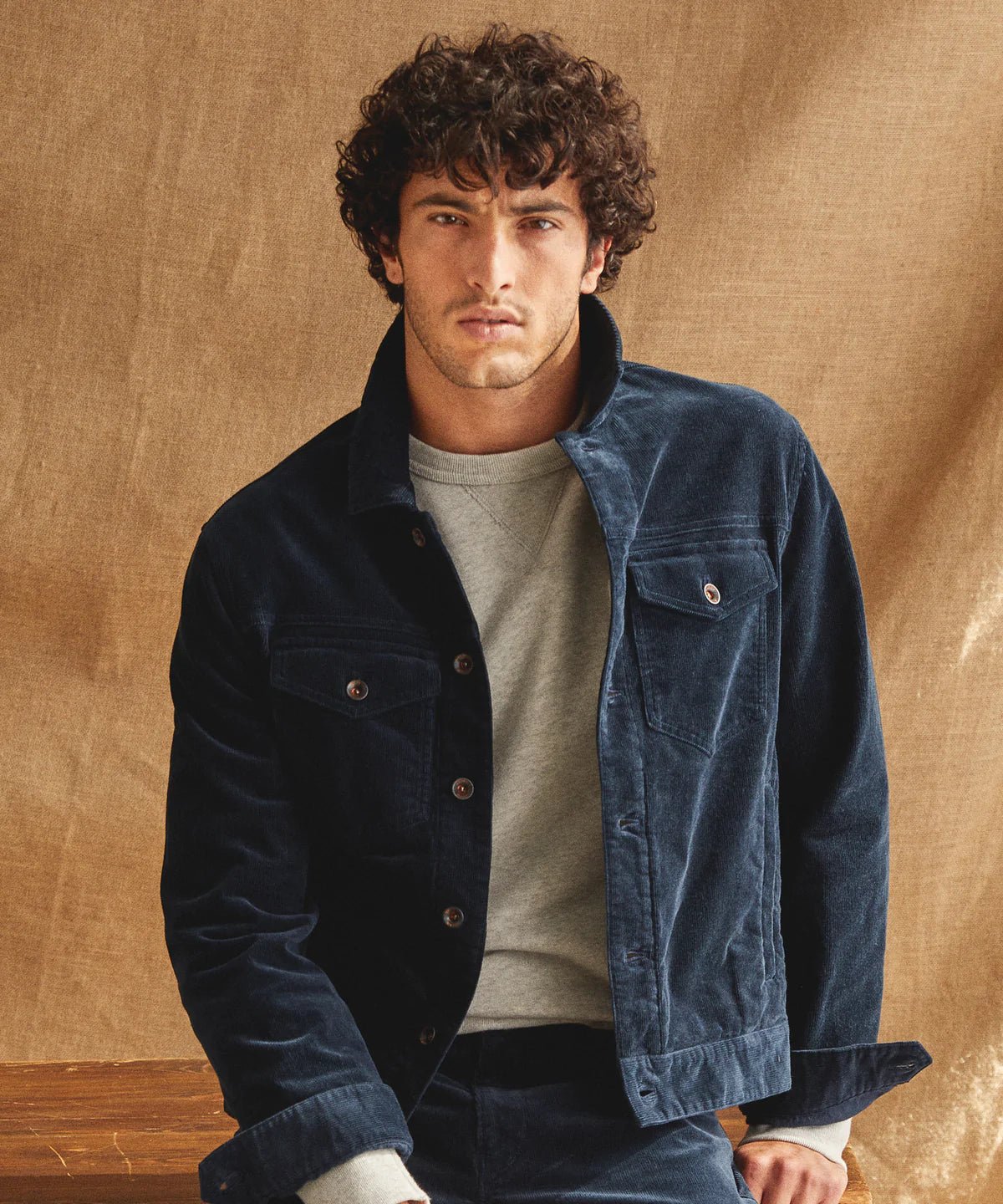 Todd Snyder - TODD SNYDER ITALIAN CORDUROY DYLAN JACKET IN NAVY - Rent With Thred