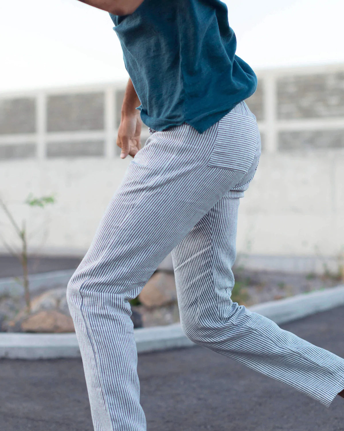 Alex Crane - ALEX CRANE CHAM PANTS IN LINES - Rent With Thred