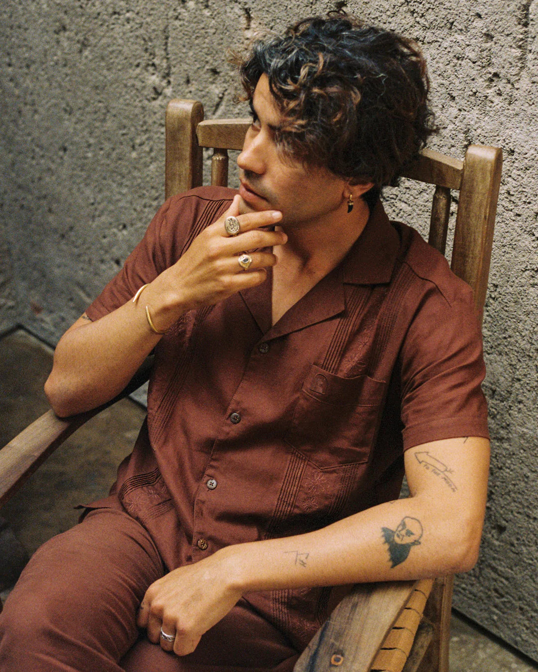 Dandy Del Mar - DANDY DEL MAR THE BRISA LINEN SHIRT IN CARAJILLO - Rent With Thred