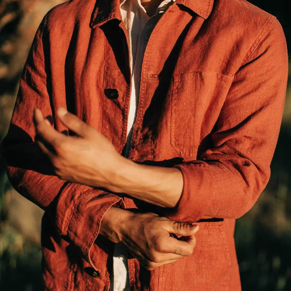 Taylor Stitch - TAYLOR STITCH OJAI JACKET IN RUST HEMP - Rent With Thred