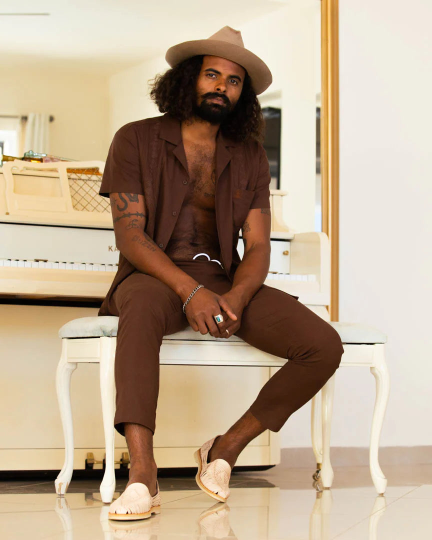 Dandy Del Mar - DANDY DEL MAR THE BRISA LINEN PANT IN CARAJILLO - Rent With Thred