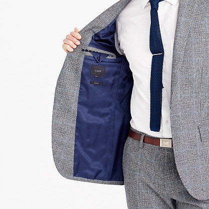 J. Crew - J CREW LUDLOW SUIT JACKET IN GLEN PLAID GREY - Rent With Thred