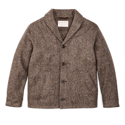 Filson - FILSON DECATUR ISLAND WOOL JACKET IN NATURAL BROWN - Rent With Thred